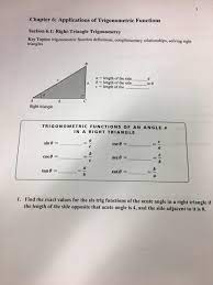 Law of sines and cosines worksheet (this sheet is a. Chapter 6 Applications Of Trigonometric Functions Chegg Com