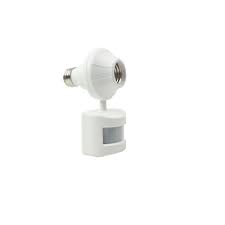 Defiant 180 Degree Motion Activated Light Socket Control White 50064 The Home Depot