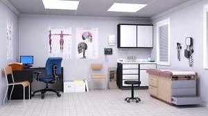 Medical Hospital Doctor Examination Room Illustration Of A Doctor Office Or Exa Ad Room Illustratio Hospital Doctor Medical Office Design Doctor Office