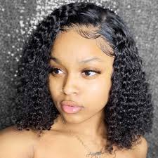Find great deals on ebay for human hair lace wigs and full lace human hair wigs with baby hair. Amazon Com Jerry Curly Lace Front Human Hair Wigs With Baby Hair Brazilian Remy Hair Short Curly Bob Wigs For Women 150 Density Pre Plucked Wig 12 Inch Beauty