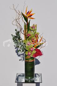 Artificial Bird Of Paradise Flower Arrangement Uk Artificial Orange Bird Of Paradise Floral Arrangement W Orchids And Anthuriums Flower Vase Arrangements Tropical Flower Arrangements Floral Arrangements