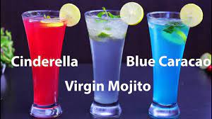 292 Cinderella Mocktail Virgin Mojito Blue Curacao Youtube Virgin Mojito Mocktails Mojito