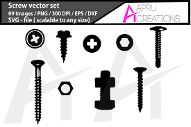 Download Screw Silhouette Graphic By Aparnastjp Creative Fabrica PSD Mockup Templates