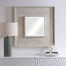 W) by pinnacle (17) medium round oil rubbed bronze hooks modern mirror (30 in. Alee Driftwood W White 40 1 4 Square Oversized Wall Mirror 78r13 Lamps Plus