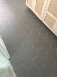This tile, rated at 3 pei, can be used on all indoor wall applications, all interior countertop applications and all residential interior floors. Grout Color For Dark Gray Hex Floor