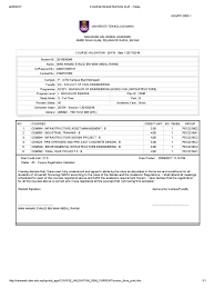 Bukit mertajam is in penang. Course Registration Slip Final Academia Students