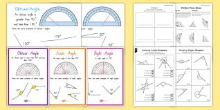 Name each of the angles based on the points of the angles. Types Of Angles Resource Pack Teacher Made