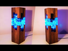Handmade Blue Epoxy Resin Night Lamp Resin Art Youtube In 2020 Diy Resin Lamp Epoxy Resin Wood Resin Diy