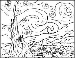 Disegni Quadri Famosi Da Colorare Disegni Da Colorare Arte Famosa Disegni Da Colorare Astratti