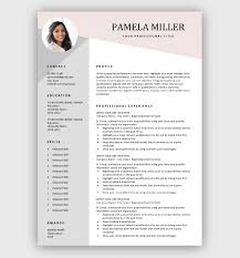 A gallery of 50+ free resume templates for word. Modern Resume Template Free Download Word Pages