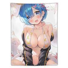 Amazon.co.jp: Re:Zero − Starting Life in Another World Rem Vertical Large  Tapestry Stylish Doujin Animation Manga Cosplay Tapestry Wall Scroll Cloth  Poster Wall Decor Birthday Gift 150x200cm : Home & Kitchen