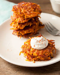 Smoky Sweet Potato Latkes Recipe Sweet Potato Latkes Potato Latkes Food