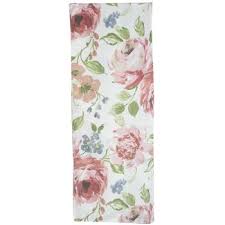 White Pink Floral Table Runner In 2020 Floral Table Runner The Spring Shop Floral