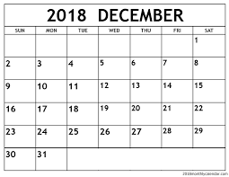 Download December 2018 Calendar Is Completely Blank Full Page So You Can Edit As Per Your Requirements Blank Calendar Pages Calendar Word December Calendar