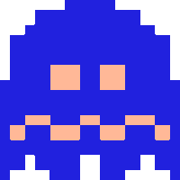 Blue Pacman Ghost Pacman Ghost Ghost Blue