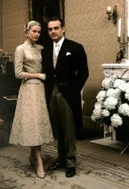 Lovely Champagne Coloured Lace Dress Grace Kelly Wore For Her Civil Wedding Ceremony Grace Kelly Princess Grace Kelly Grace Kelly Style