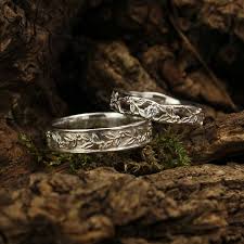 Floral Tapestry Eternity Band White Gold Vermeil - Male | Azura Jewelry New York | Wolf & 