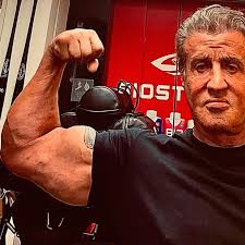 Sly reveals poster for rocky iv director's cut. Sylvester Stallone Flexes His Jacked Bicep In New Workout Photo