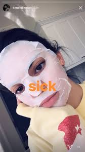 Lily Allen Hydrates Her Skin Before Bed Plus More Celebs Face Mask Selfies Kendall Jenner Face Beauty Face Women Beauty Tips For Skin