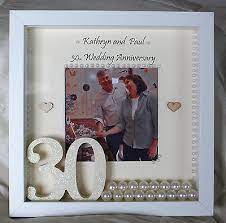 Personalised 30th Pearl Wedding Anniversary Gift Photo Frame Hand Made Pearl Wedding Anniversary Gifts 30th Wedding Anniversary Gift 30th Anniversary Gifts
