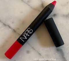 Apply pencil directly to the lips. Lola S Secret Beauty Blog Nars Velvet Matte Lip Pencil In Famous Red