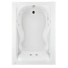 Enjoy soaking away aching muscles and other challenges of your daily life. American Standard Cadet 60 In X 42 In Reversible Whirlpool Tub In White 2772 018w 020 The Home Depot
