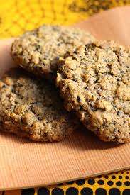 Sesame Noir Biscuits Avoine Cookies Recette Alimentation Biscuits Moelleux