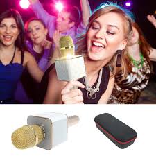 You will need to plug your usb microphone into a usb to the lightning adapter and then plug that into the iphone. Q7 Magic Karaoke Microphone Phone Ktv Player Wireless Condenser Bluetooth Mic Speaker Record Music For Iphone Android Walmart Com Walmart Com