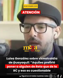 #ATENCIÓN ll La presidenta de la Revolución ciudadana, Luisa González,  cuestionó al alcalde de Guayaquil, Aquiles Alvarez, por no haber elegido a  una vicealcaldesa del partido correísta, debido a que ...