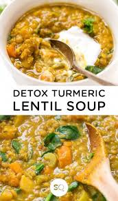 Detox Turmeric Lentil Soup Simply Quinoa Recipe In 2020 Lentil Soup Recipes Healthy Soup Recipes Vegetarian Soup Recipes