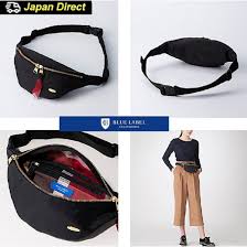 Burberry синий наклейка burberry blue label burberry black label burberry черный наклейка бежевый crew гриф редкий 3. Qoo10 Blue Label Crestbridge Japan Direct Shipping Solid Nylon Waist Pou Bag Wallet