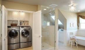 It's not a terrible thought given it's usually close to the bedrooms and clothes are removed in bathrooms. Laundry Room In Master Closet Ideas Photo Gallery House Plans