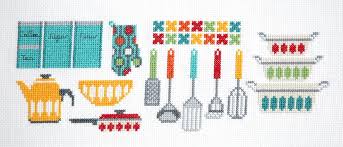Cross stitch patterns free pattern diagram map safari islam free cross stitch patterns frames kitchen. Kitchen Gadgets Cross Stitch Pattern Instant Download Tiny Modernist Cross Stitch