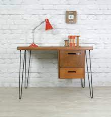 Huge sale on hardware furniture legs now on. Hairpin Legs Teak Retro Vintage Industrial School Desk Eames Era 50s Moveis Moveis Antigos Decoracao