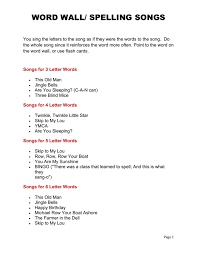 Or use our unscramble word solver. Word Wall Spelling Songs
