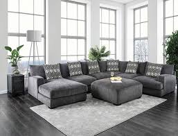 You can change the way of matching according to your needs. Kaylee U Shaped Sectional Sofa