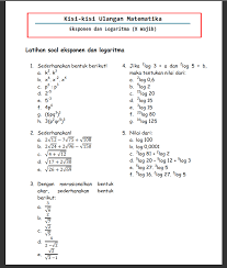 Tulis namamu di sudut kanan atas 2. Contoh Soal Matematika Wajib Kelas 10 Semester 2 Dan Penyelesaiannya Berbagai Contoh