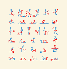 Two folios from a palm leaf manuscript of the kamasutra text (sanskrit, devanagari script). Stick Figures Kamasutra On Behance