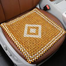 Wooden Beads Car Seat Cover Cool Car Seat Cushion Sofa Chair Vehicle Insulation Pad Covers Office Chair Car Seat Cushion Office Chair Cushion Cushions On Sofa