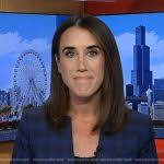 WornOnTV: Tracy's blue checked blazer