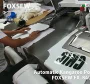 Automatic Kangaroo Pocket Attaching Sewing Machine Unit