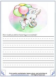 There are two options for using this worksheet. Easter Writing Prompts