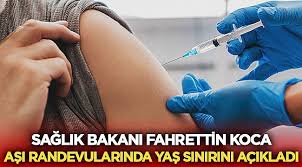 Maybe you would like to learn more about one of these? Asi Randevularinda Yas Siniri Kac Oldu Saglik Afyon Haber