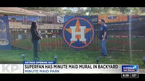 Houston Astros superfan has Minute Maid Park mural in backyard