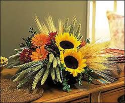 A Sunflower Harvest Thanksgiving Flower Arrangements Fall Floral Arrangements Thanksgiving Floral Arrangements