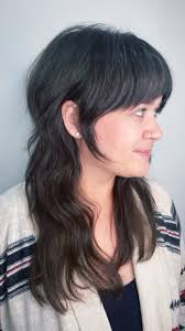 Sarah 💕 Soft razor-crafted Shag with longer Bangs and a side parting.  (Sadly I didn't get a before pic)! Kind of an early aughts vibe here that  feels effortless. Thank you to