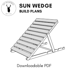 A deck can provide your home's outdoor space with a comfortable, inviting area for relaxing and entertaining. Deck Sun Wedge Semi Chaise Lounge Patio Lounger Pdf Build Plans Diy Montreal