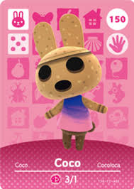 Amiibo Card Coco Of The Animal Crossing Cards Series 2 Was First Released On 2015 Oct 29 In Animal Crossing Amiibo Cards Coco Animal Crossing Animal Crossing