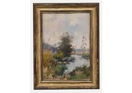 Jeanne Dodd Contemporary Watercolour, Trees In A Landscape II