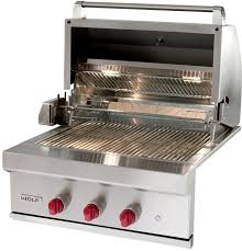 There are several varieties of grills, with most falling into one of three categories: Thermador Wolf Natural Gas Barbecue Grills